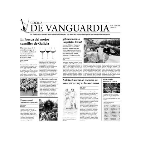 Hoja periódico parafinada 500 uds. 'Cocina de Vanguardia'