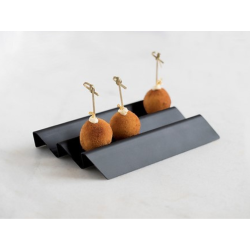 100%Chef Aluminium Taco Stand - Lightweight and Stackable