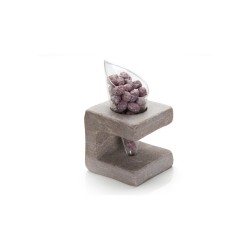 Grey Marble Holder for Glass or Cardboard Cones | Elegant Presentation