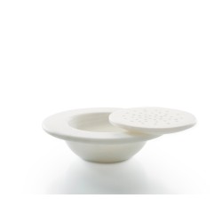 Tapa de mármol blanco para cuenco frío blanco – Colección Edad de Piedra