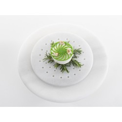 Tapa de mármol blanco para cuenco frío blanco – Colección Edad de Piedra