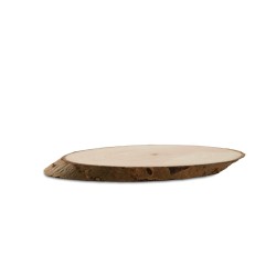Natural Poplar Wood Dish - Rustic Style Catering Dish