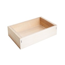Caja de madera para mariscos y pescados: presentación con hielo o nitrógeno