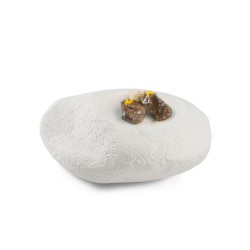 Matt White Plate 10x10 cm for Elegant Appetizers and Soups